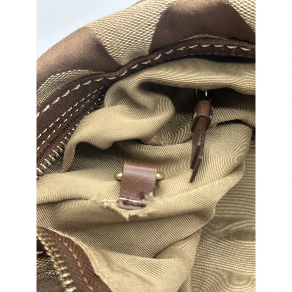 Vintage Coach Signature Patchwork Hobo Bag 10233 Y2K (2006) Gold, Beige, Brown